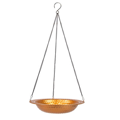 Iron Hanging Bird Bath Bowl