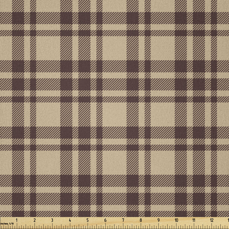 Dakaden Old Fashioned Check Plaid Pattern Scottish Tartan Inspired Geometric Design Fabric