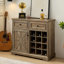 Buffet 39,3 po avec 2 tiroirs et armoire-1953499726