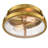 Matalyn Modern Ceiling Light Brass With Seeded Glass Shade