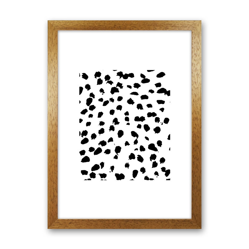 Dalmatian - Print, 88cm H x 64cm W x 3cm D, Oak Frame