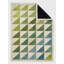 Tapis Abani Rugs Hide HID330A Vert Bleu Ivoire Demi-carré Triangle Patchwork Cuir de vache-1761852989