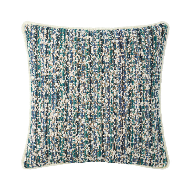 ILLUSION Pillow Cover & Insert, Square 18", Teal