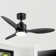 Kyptin 42" 3-blade Downrod Mount Ceiling Fan with LED Lights and Remote Control