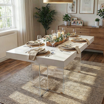 Kamario Glass Top Dining Table