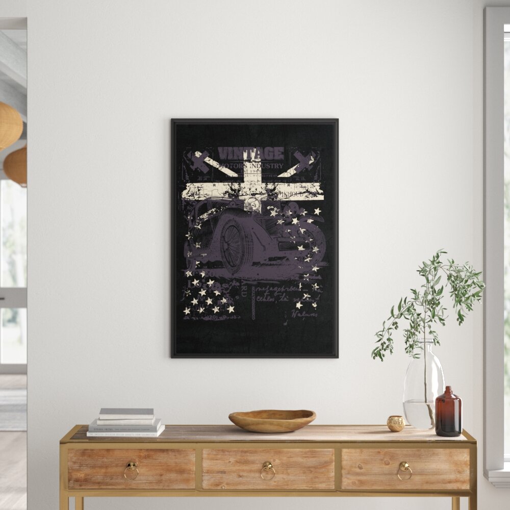 Gerahmtes Wandbild Vintage black