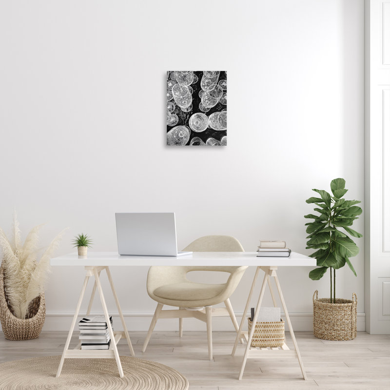 «Glitzy Wine Glasses», art mural sur toile par Lil 'Rue, H 40 po x l 30 po