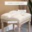 Repose-pieds de 16 po avec repose-pieds capitonné avec repose-pieds HOMcom
