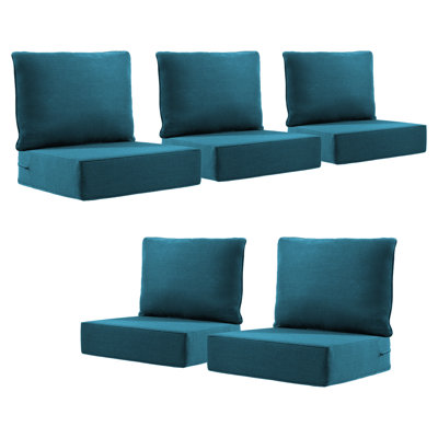 Outdoor Cushions For Patio Furniture,Outdoor Seat Cushion Set 24 X 24 X 6 Inch,Waterproof & Fade Resistant Outdoor Chair Cushions,Deep Patio Chair Cushion With Removable Cover