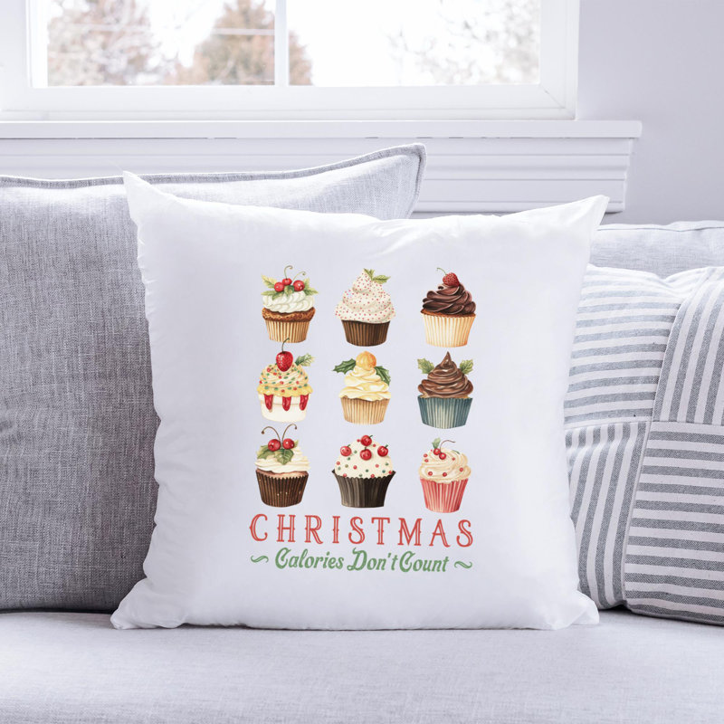 Christmas_25 Reversible Throw Pillow, 18" x 18"
