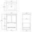 Ensemble de meuble-lavabo simple 24 po 24 po-1328147508