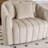 Upholstered Swivel Barrel Armchair-910433565