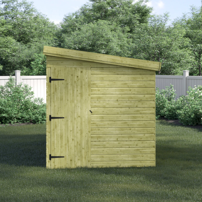 Shiplap Pent Wooden Shed, 6ft. W x 14ft. D
