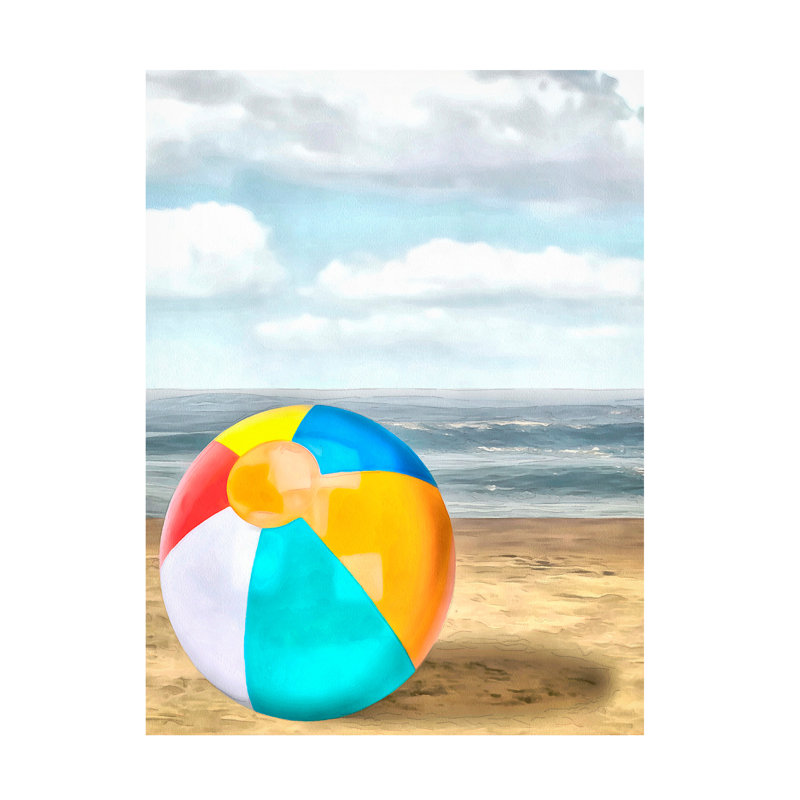 Beach Ball I par Alonzo Saunders, H 32 po x l 24 po x P 2 po