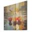 Verre rouge cerise automnale - Cerisier sur bois-1258037959