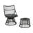 Charming Wicker Chair And Side Table Set For Relaxing Outdoors