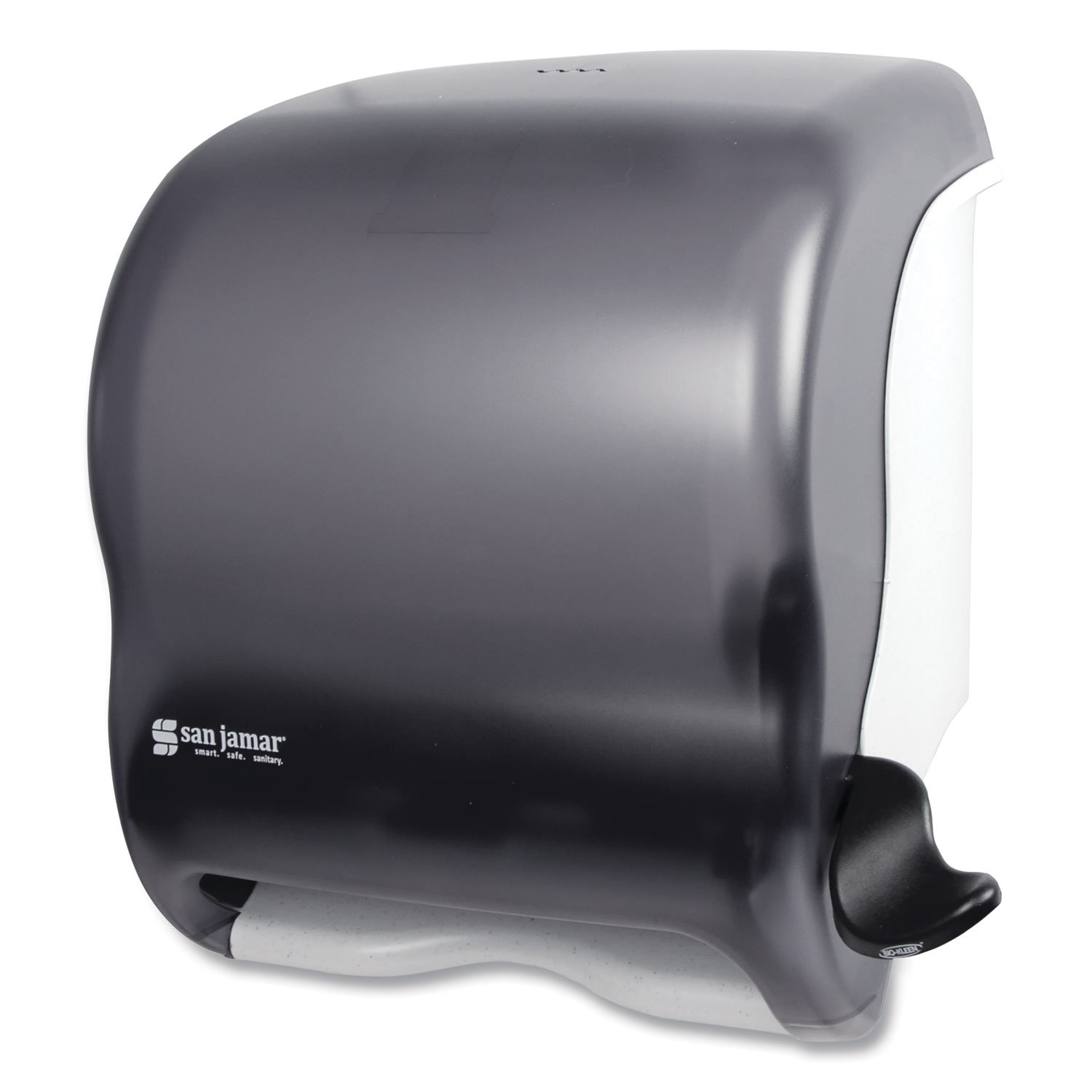 San Jamar Pearl/Black C-fold Pull Paper Towel Dispenser in the