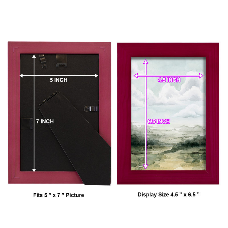 Valley High Faits I - impression d'un seul cadre photo, Rouge, H 9 po x l 7 po x P 1 po