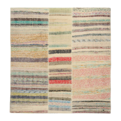 One-of-a-Kind Square 3’11” X 3’11” Area Rug
