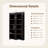 72"H Black Wood Two-Tone Storage Cabinet Bookcases With With Adjustable Shelves-911286141