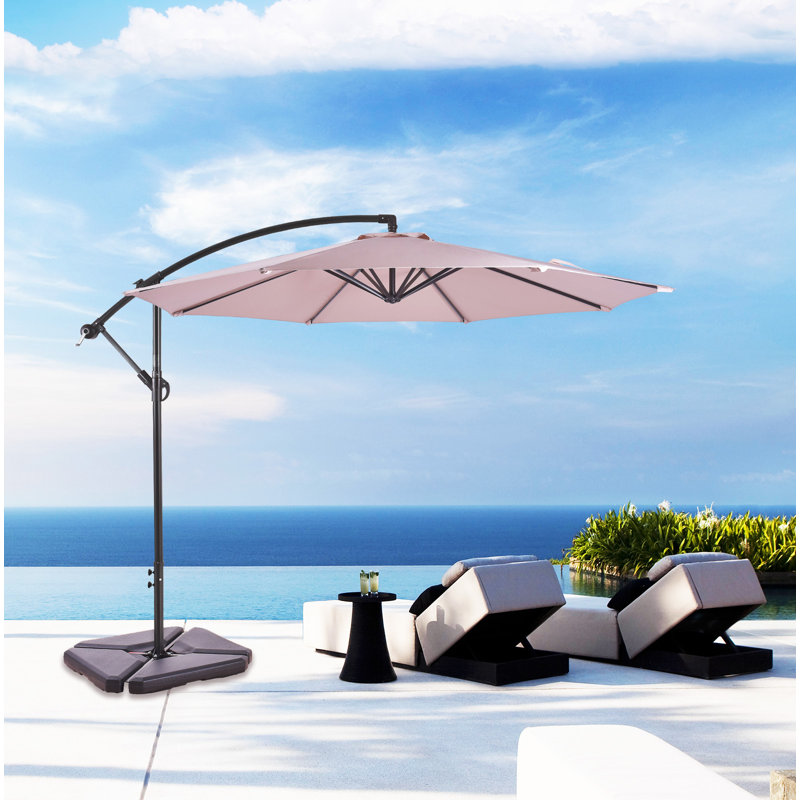 Parasol en porte-à-faux 10 'Hartt, Beige