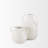 Donzel White W/ Black Speckles Small Vase