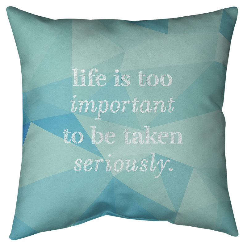 Coussin de sol, 36 po x 36 po, Bleu / aqua