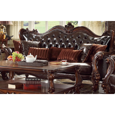 Tanner 92.51'' Faux Leather Sofa