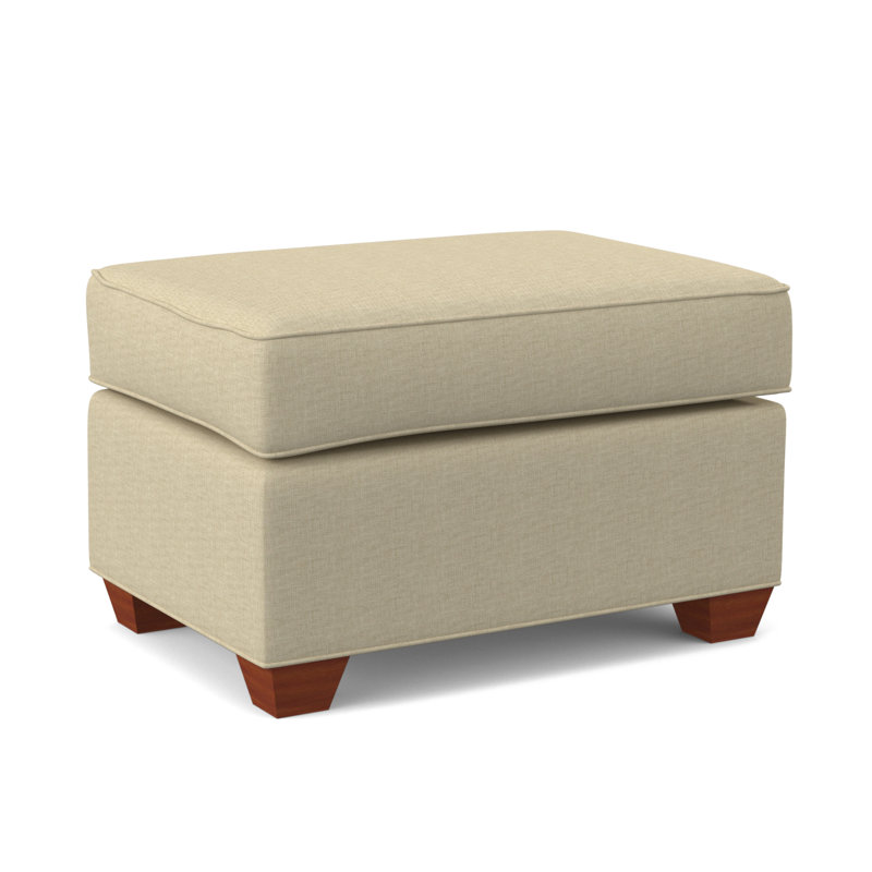Clark 27" Wide Rectangle Standard Ottoman, BM Cherry, Archetype Hemp