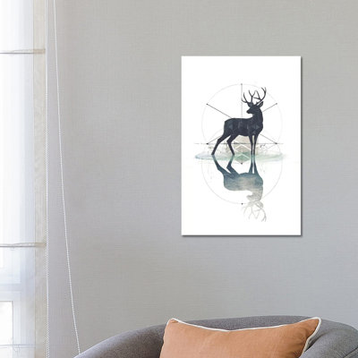 Geometric Stag by 33 Broken Bones - Wrapped Canvas Gallery-Wrapped Canvas Giclée