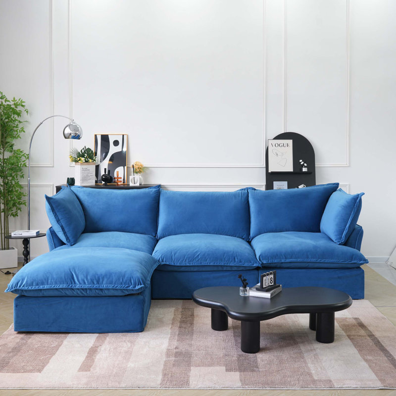 Canapé modulaire en velours Sky