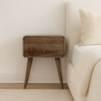 Table de chevet en bois massif Cevat