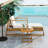 U_StyleAcacia Wood Outdoor Lounge Set - Chair And Ottoman With Removable Cushions, All-Weather Outdoor Chaise Lounge/Daybed, For Patios, Balconies, And Gardens-559354063