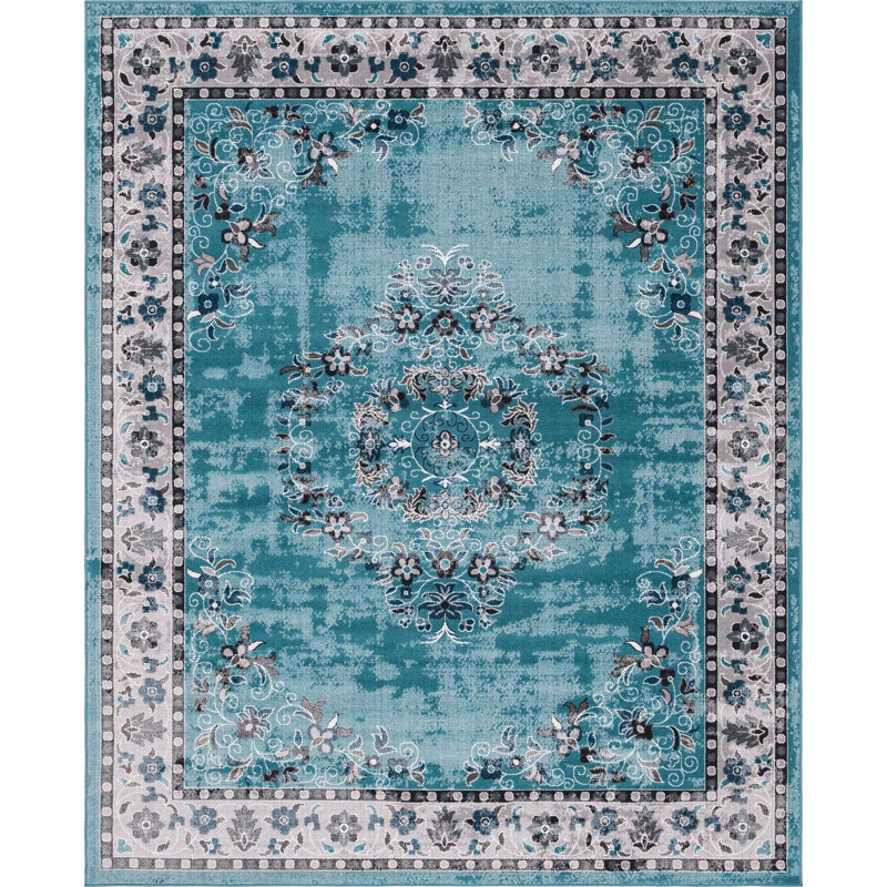 Oriental Indoor Rug, Rectangle 7'10" x 10'