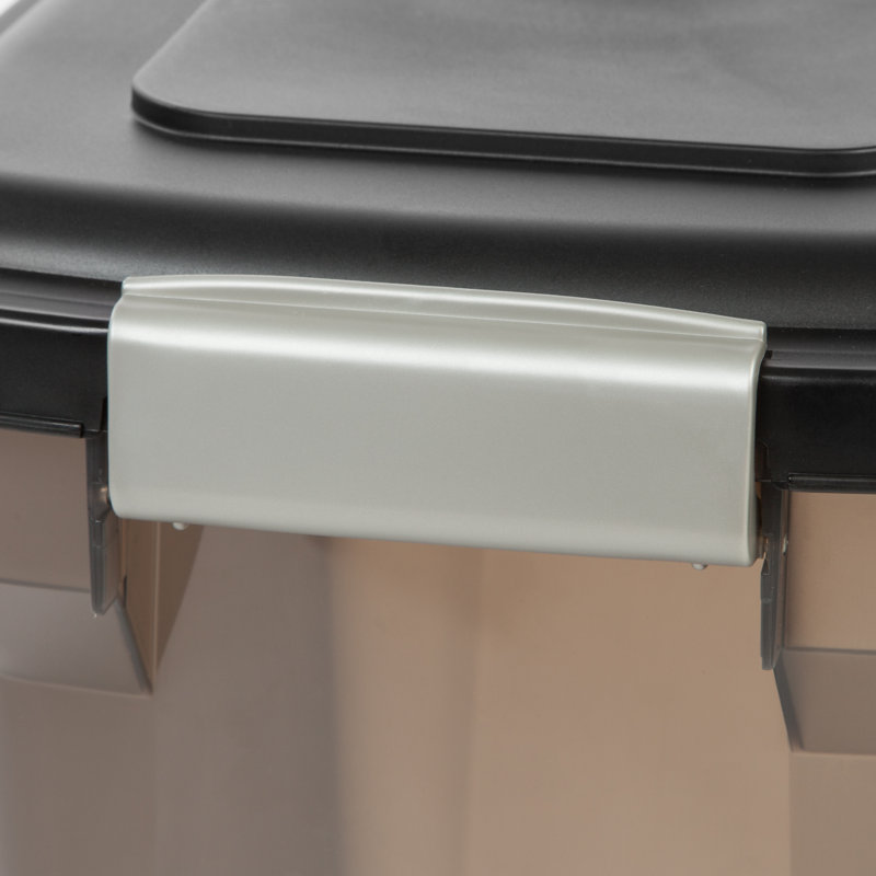 Translucent Black 15 Qt Airtight Pet Food Storage Container