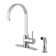Kingston Brass Concord Single-Handle 2-Hole Deck Mount Kitchen Faucet with Side Sprayer