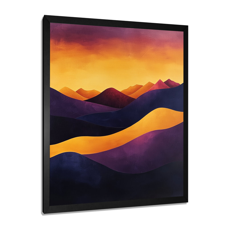 Art mural sur toile Giseltraud, H 40 po x l 30 po, Picture Frame Print, Noir, noir, noir, noir