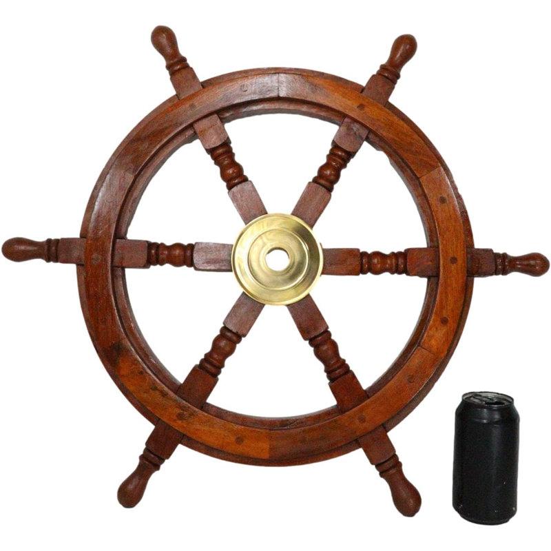 Décoration murale barre de bateau en bois nautique marine rétro vintage 23 "