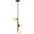 Avec 13.375 in. 3-Light Brushed Gold Contemporary Pendant Light-123355008
