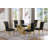 Kennise Glass Top Double Pedestal Dining Set-377858198-377858192-377917782