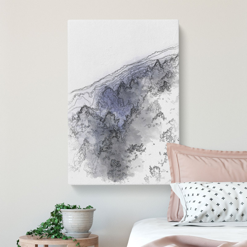 Forest Fog in Germany - Wrapped Canvas Drawing - Wrapped Canvas, 91cm H x 60cm W x 4cm D