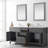Odilion 72 Inch Grey Transitional Double Sink Bathroom Vanity-658949388