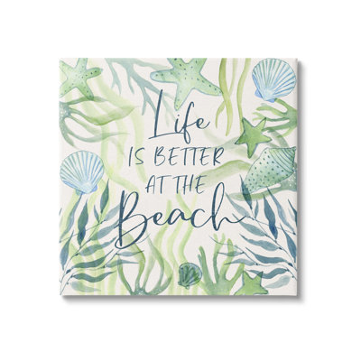" Life Better At Beach " by Janet Tava