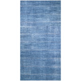 Hand Knotted Area Rug in Dark Blue/Light Gray