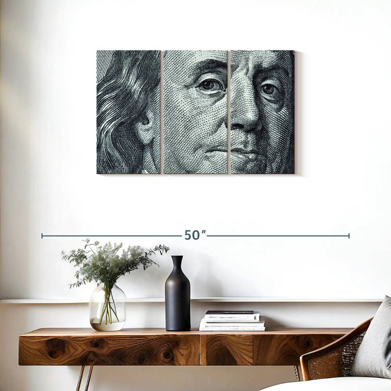 Leisha Benjamin Franklin, 20" H x 33" W