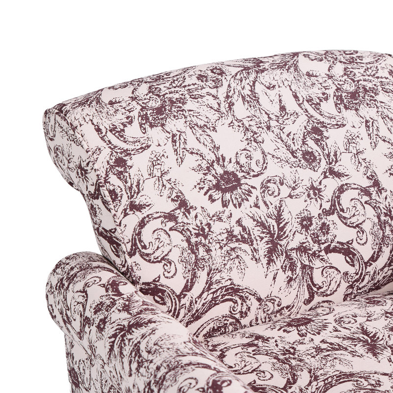 Fauteuil Iliana, Prune rococo