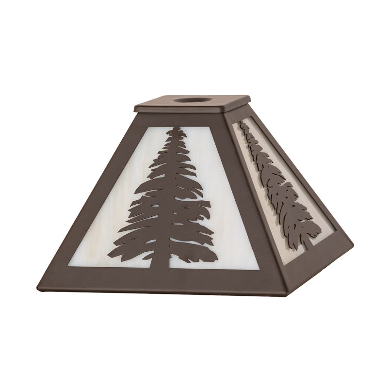 8" Square Tall Pines Shade