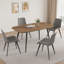 47.2'' Dining Table Set, Rectangular Modern Kitchen Table Set for Kitchen, Dining Room(1 Table 4 Chairs)-107369772-106341775