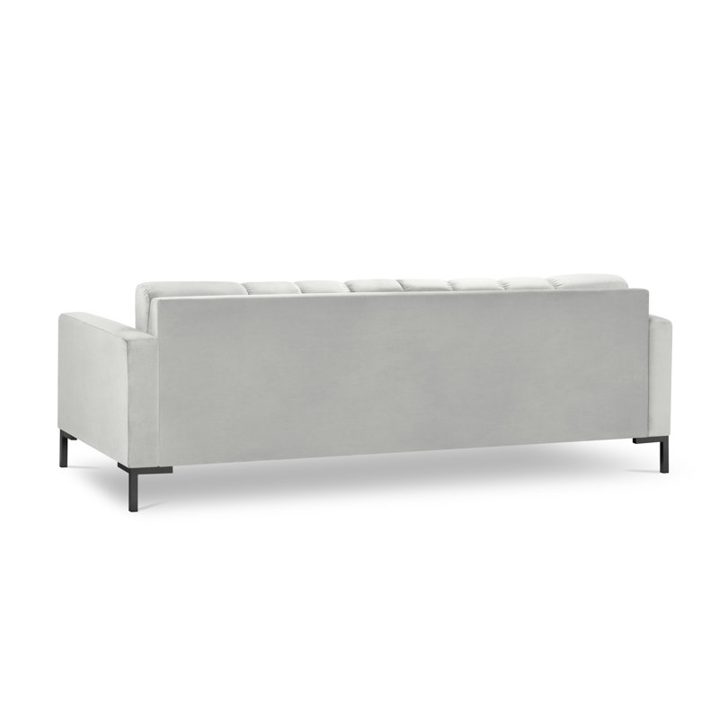 Adoraim 4 Seater Sofa, Silver, Black
