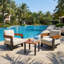 Outdoor 2 - Person Seating Set With Cushions